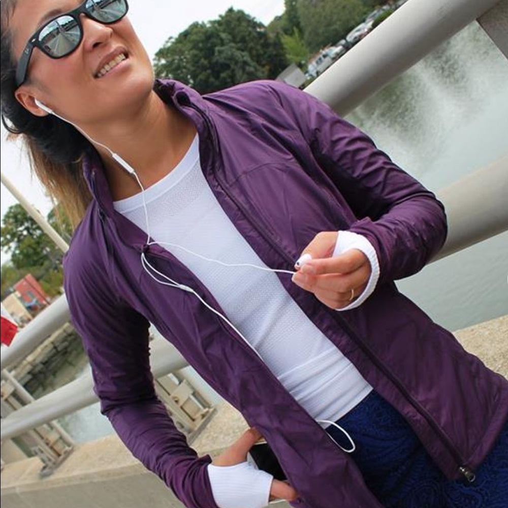 Lululemon Rush Hour Jacket in Darkest Magenta, 8